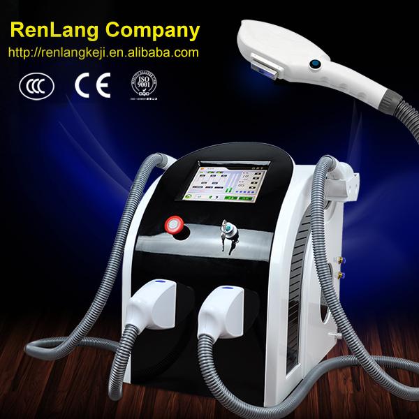 double handle ipl shr hair removal machine