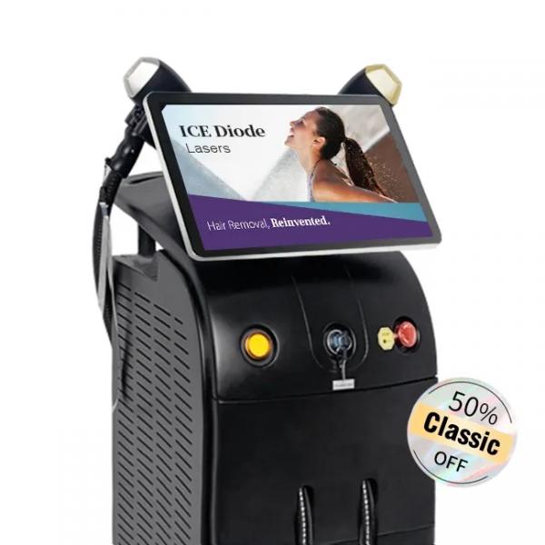 Triple wave ice Titanium Platinum/ 755 1064 808nm diode laser hair removal/alexandrite laser hair removal machine